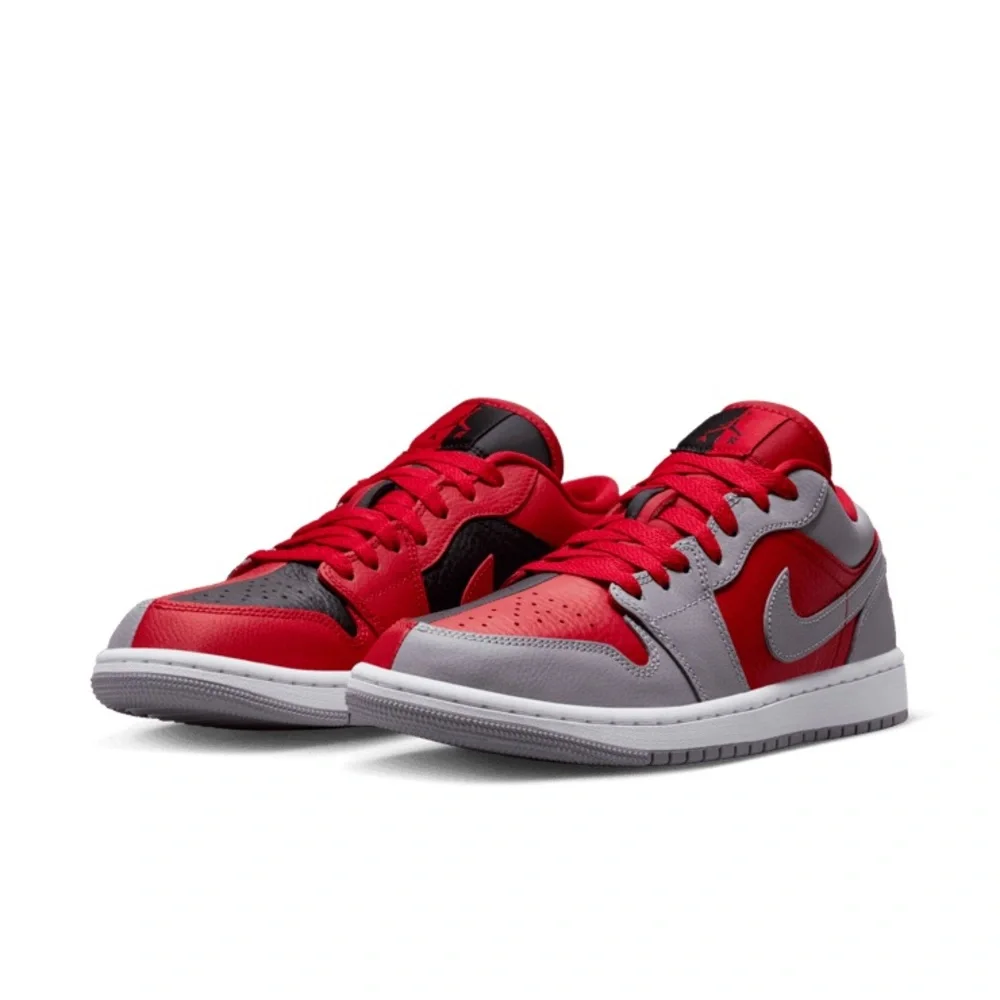 Air Jordan Low 1 SE “Split” Gym Red/Cement Gray/ Black size 6.5‎